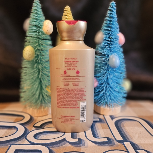 NWT Bath & Body Works Luminous Body Wash - Red and Gold - Picture 2 of 4